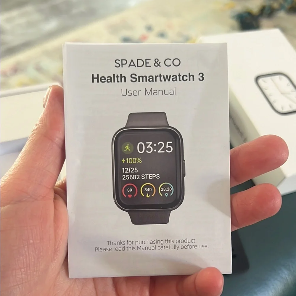 Black Smartwatch by Spade & Co. Health smartwatch 3.